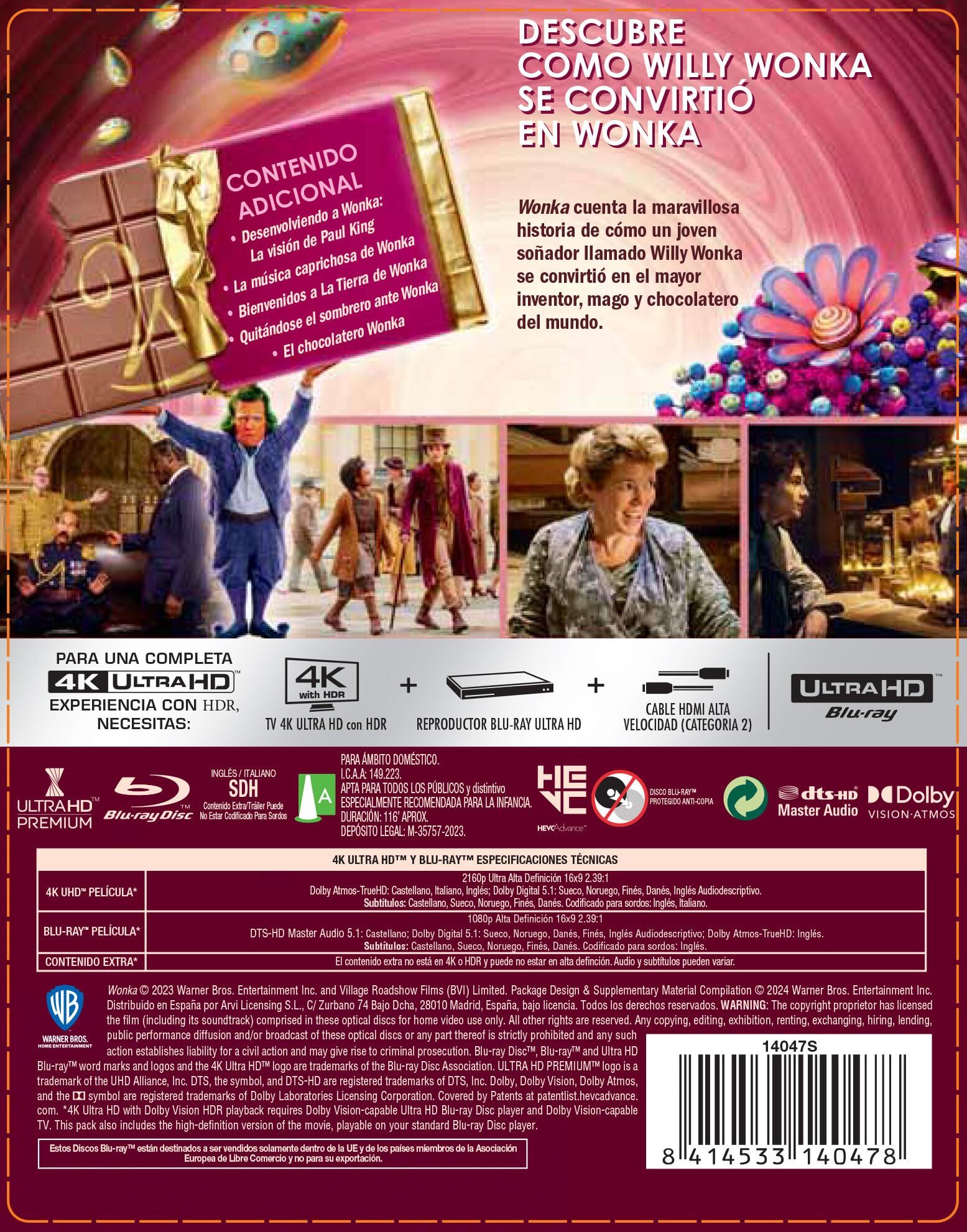 Wonka 4K Blu-ray (SteelBook) (Spain)