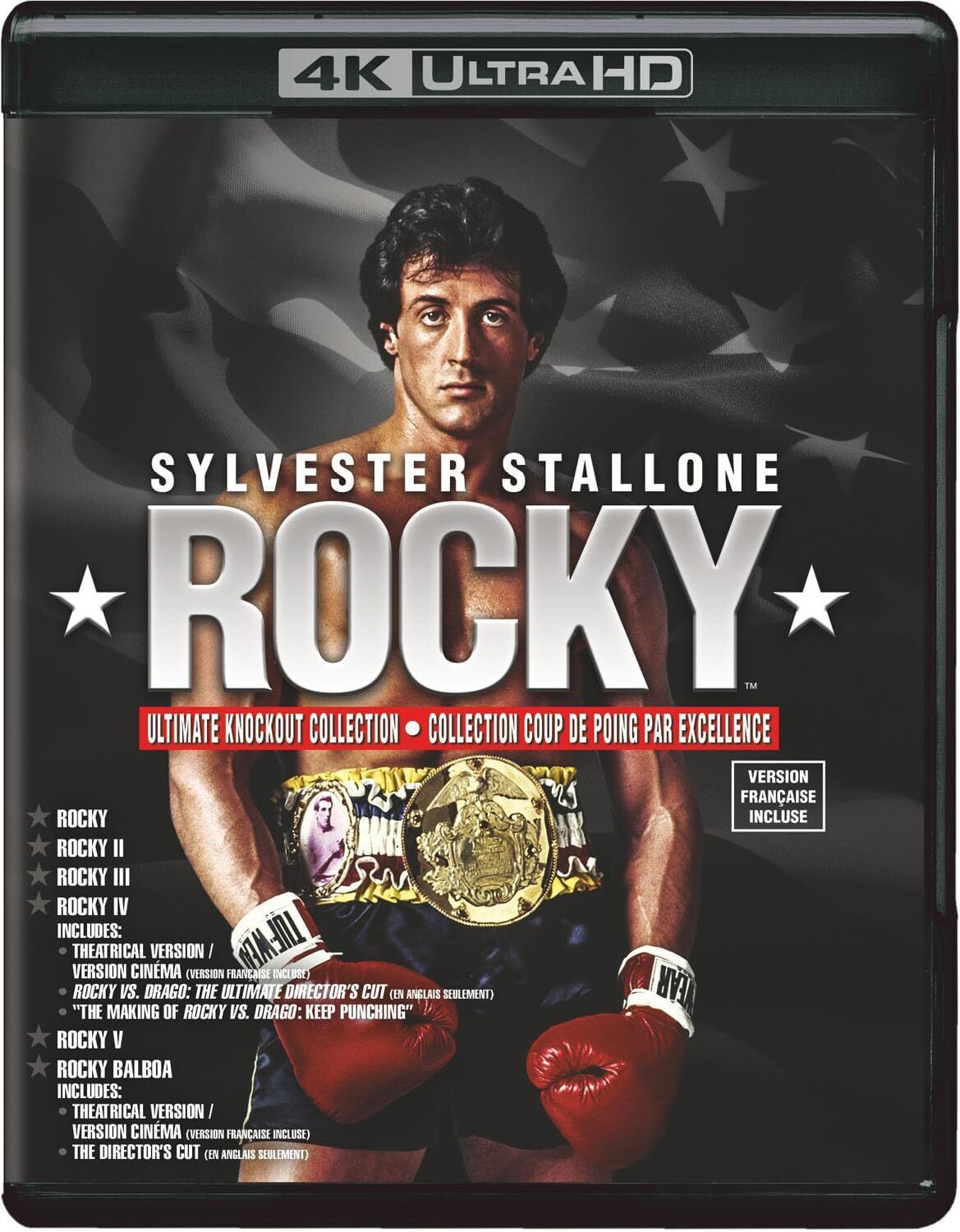 Rocky: Ultimate Knockout Collection 4K Blu-ray (6-Film Collection 