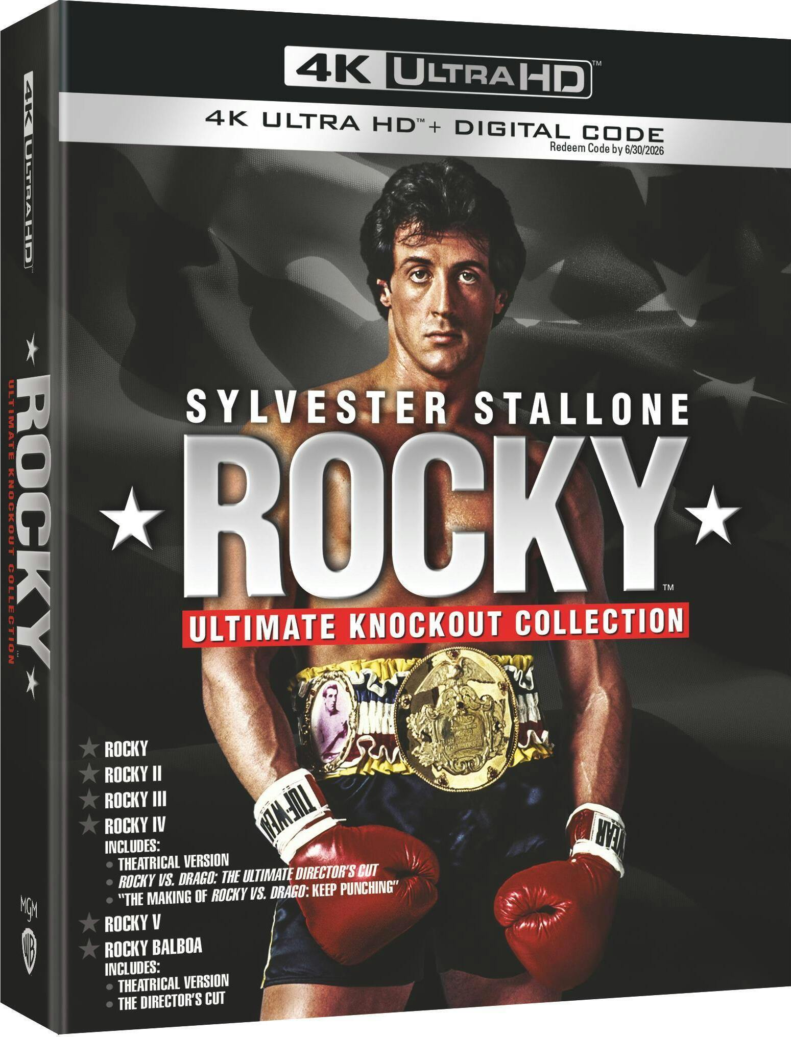 Rocky: Ultimate Knockout Collection 4K Blu-ray (6-Film Collection)