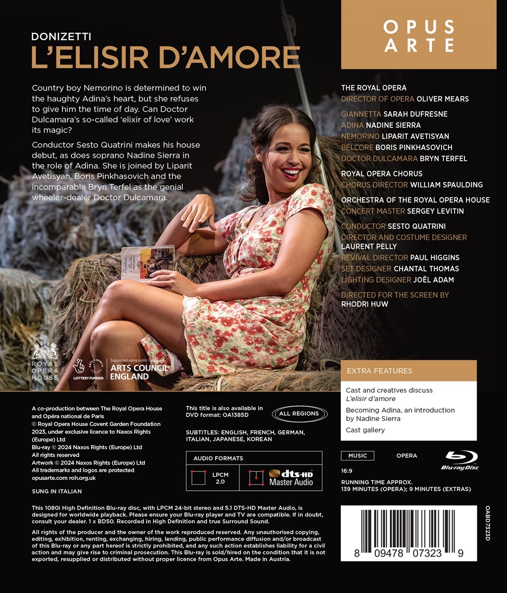 その他 L&#39;elisir d&#39;amore [Blu-ray] [Import] wyw801m L'elisir d'amore [Blu-ray] [Import] wyw801m