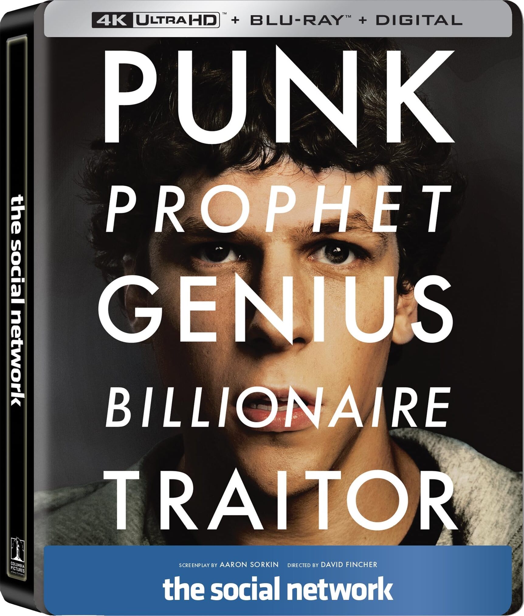 THE SOCIAL NETWORK - COMBO UHD 4K + 2 BD - STEELBOOK