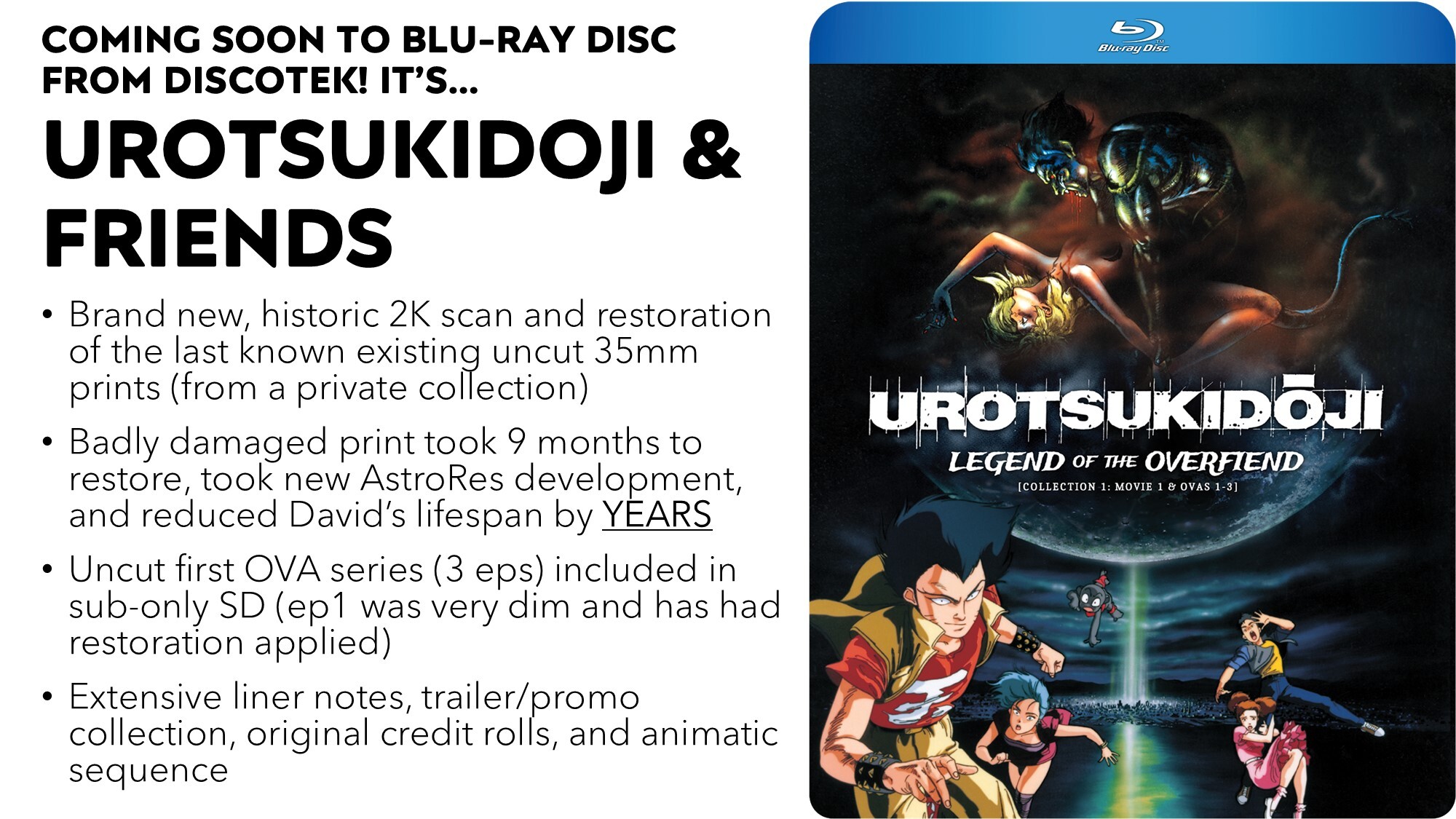 Urotsukidōji: Legend of the Overfiend - Collection 1 Blu-ray