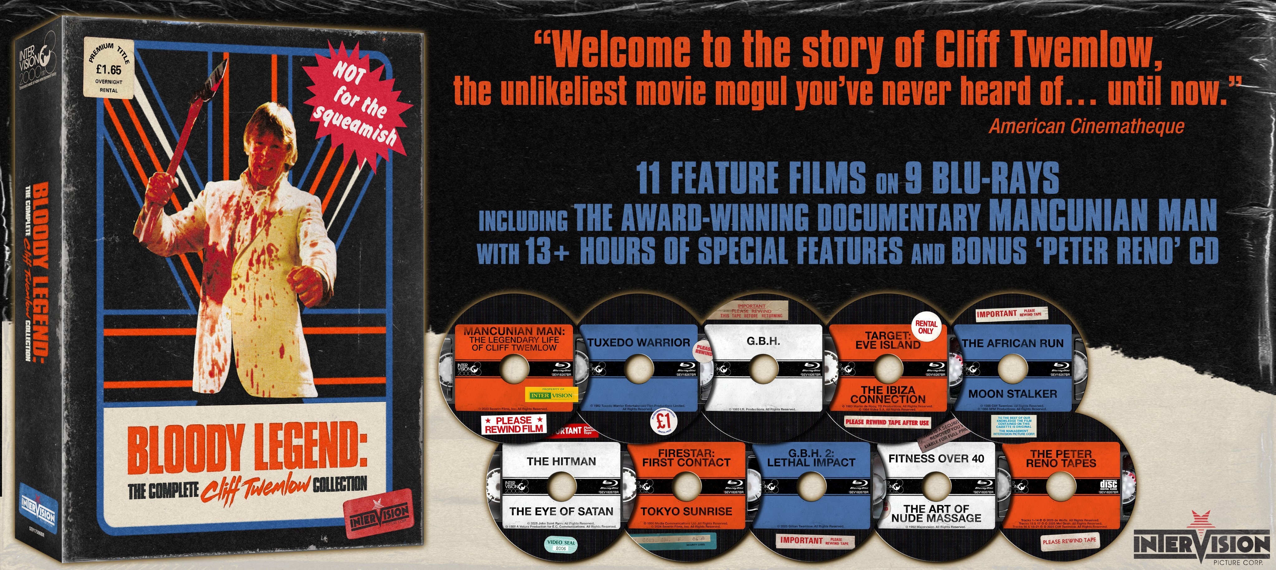 Bloody Legend: The Complete Cliff Twemlow Collection Blu-ray