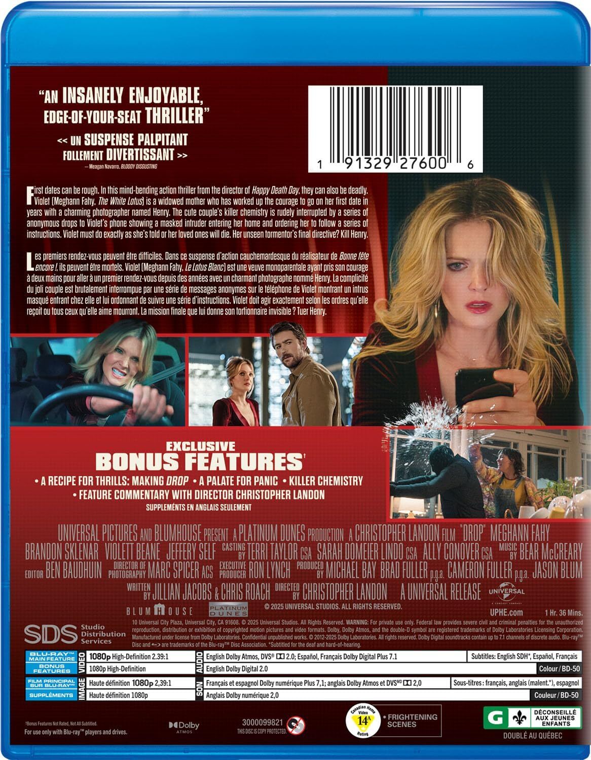 Drop Blu-ray (Collector's Edition | Bilingual) (Canada)