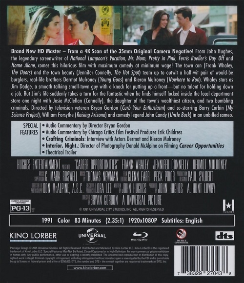 Career Opportunities Blu-ray (4K Restoration)