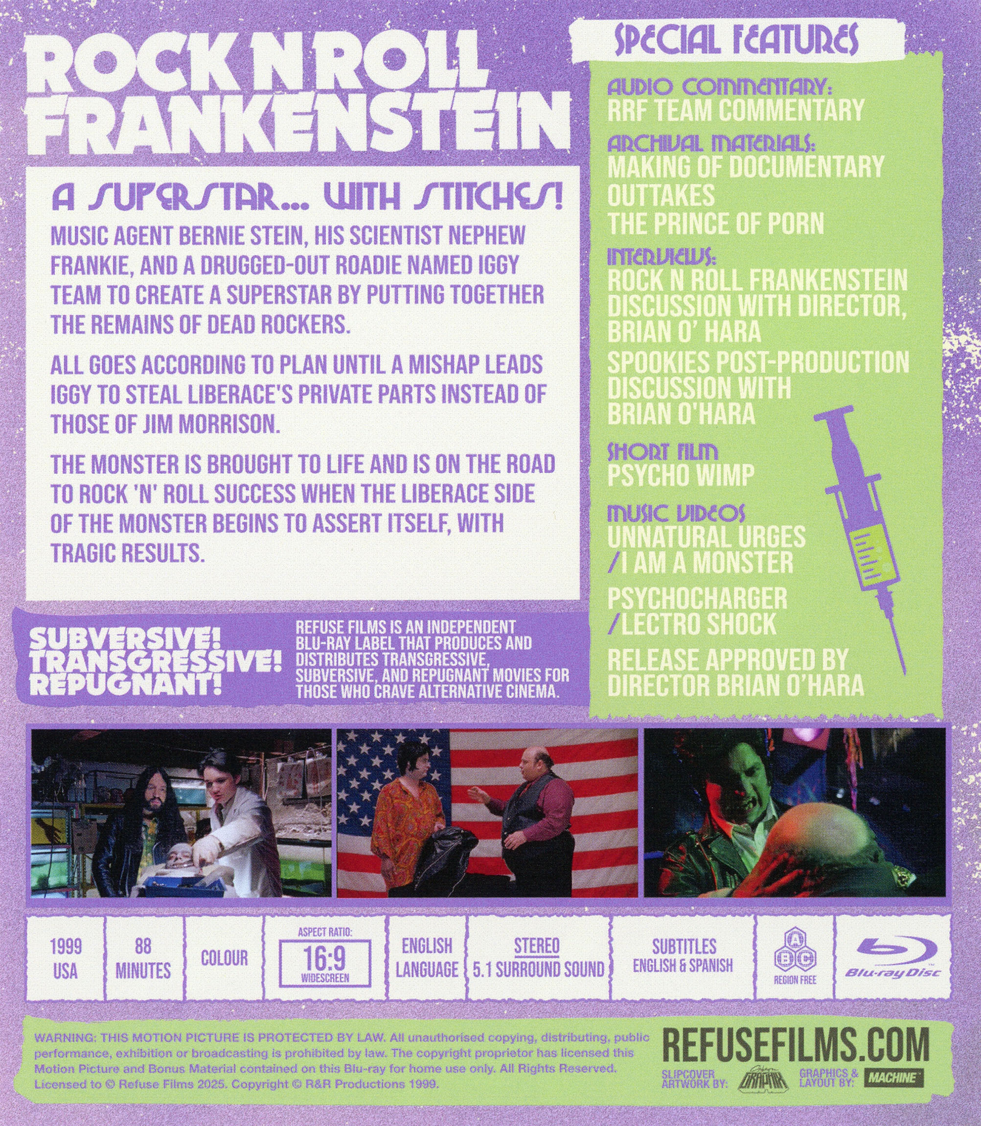 Rock 'N' Roll Frankenstein Blu-ray (United Kingdom)