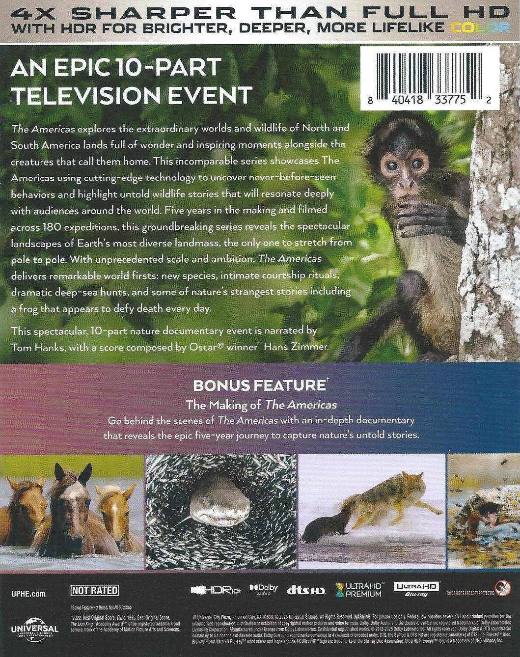 The Americas 4K Blu-ray (4K Ultra HD)