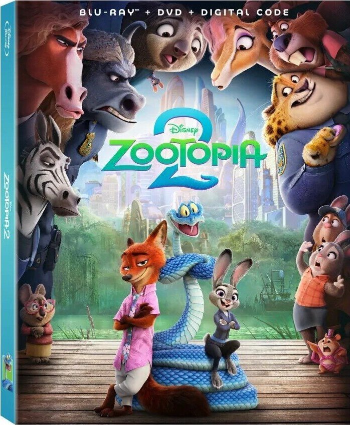 Zootopia 2 Blu-ray (Blu-ray + DVD + Digital HD)