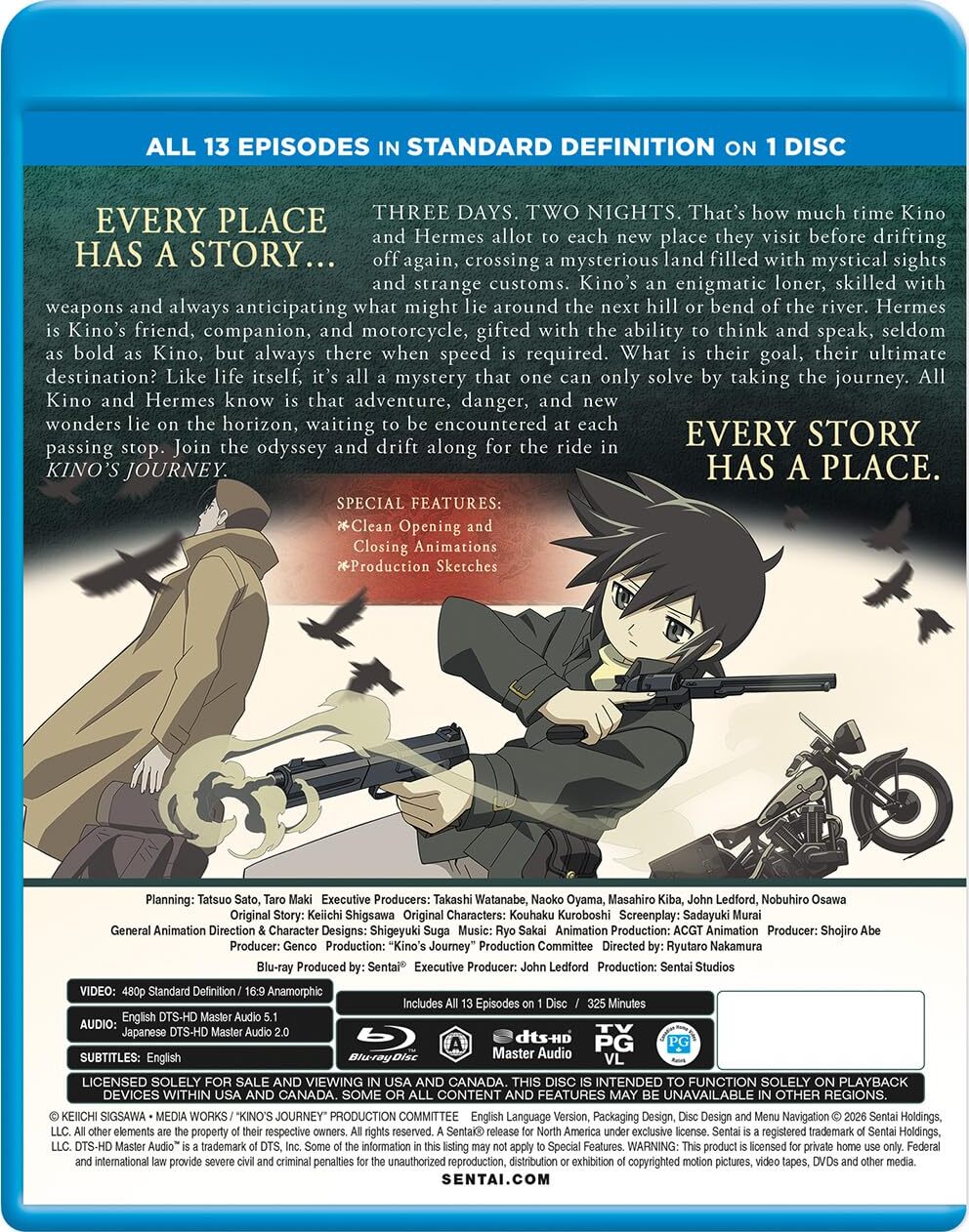 Kino's Journey: Complete Collection Blu-ray (SD on Blu-ray / Kino
