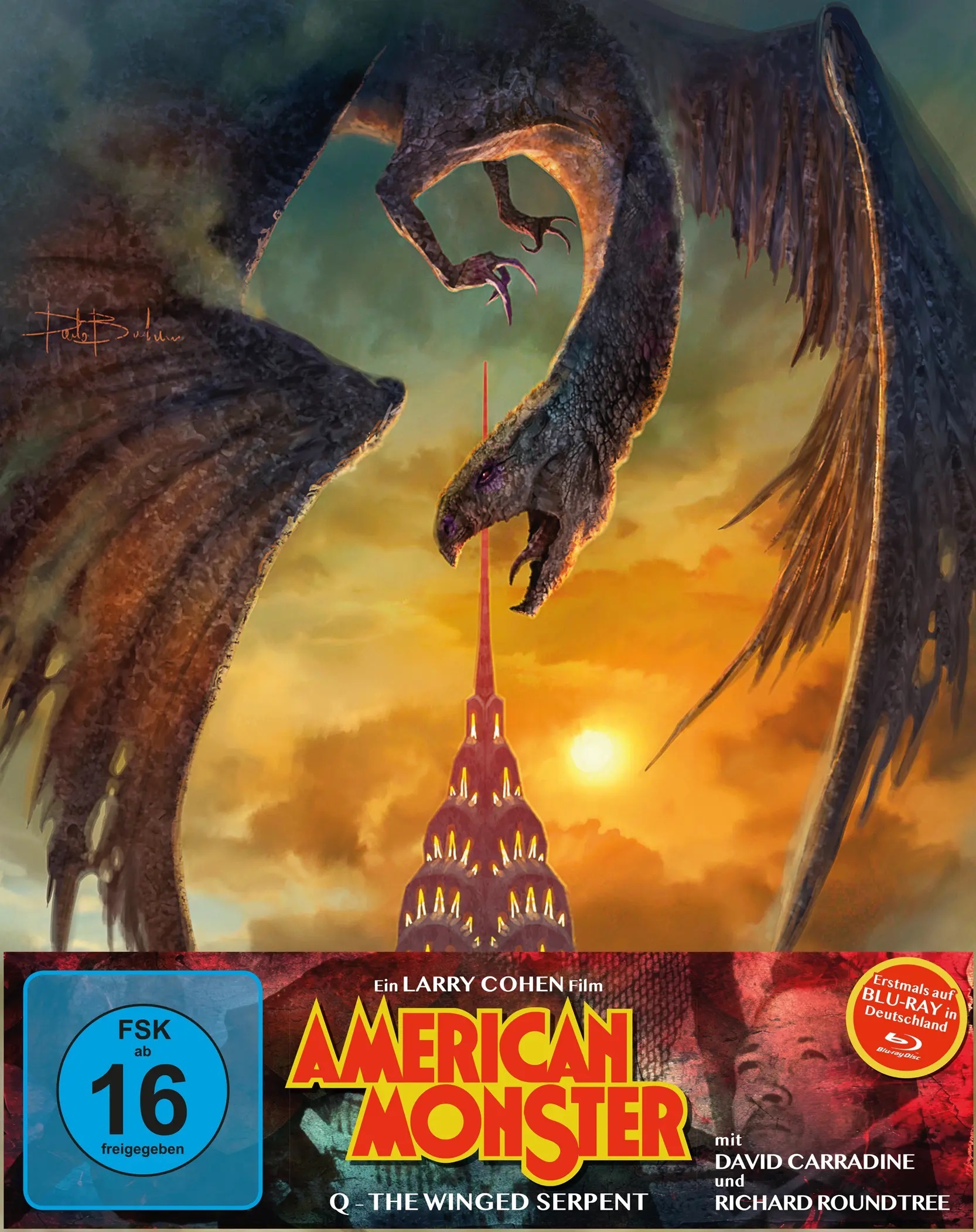 Q: The Winged Serpent Blu-ray (Plaion Exclusive Mediabook) (Germany)
