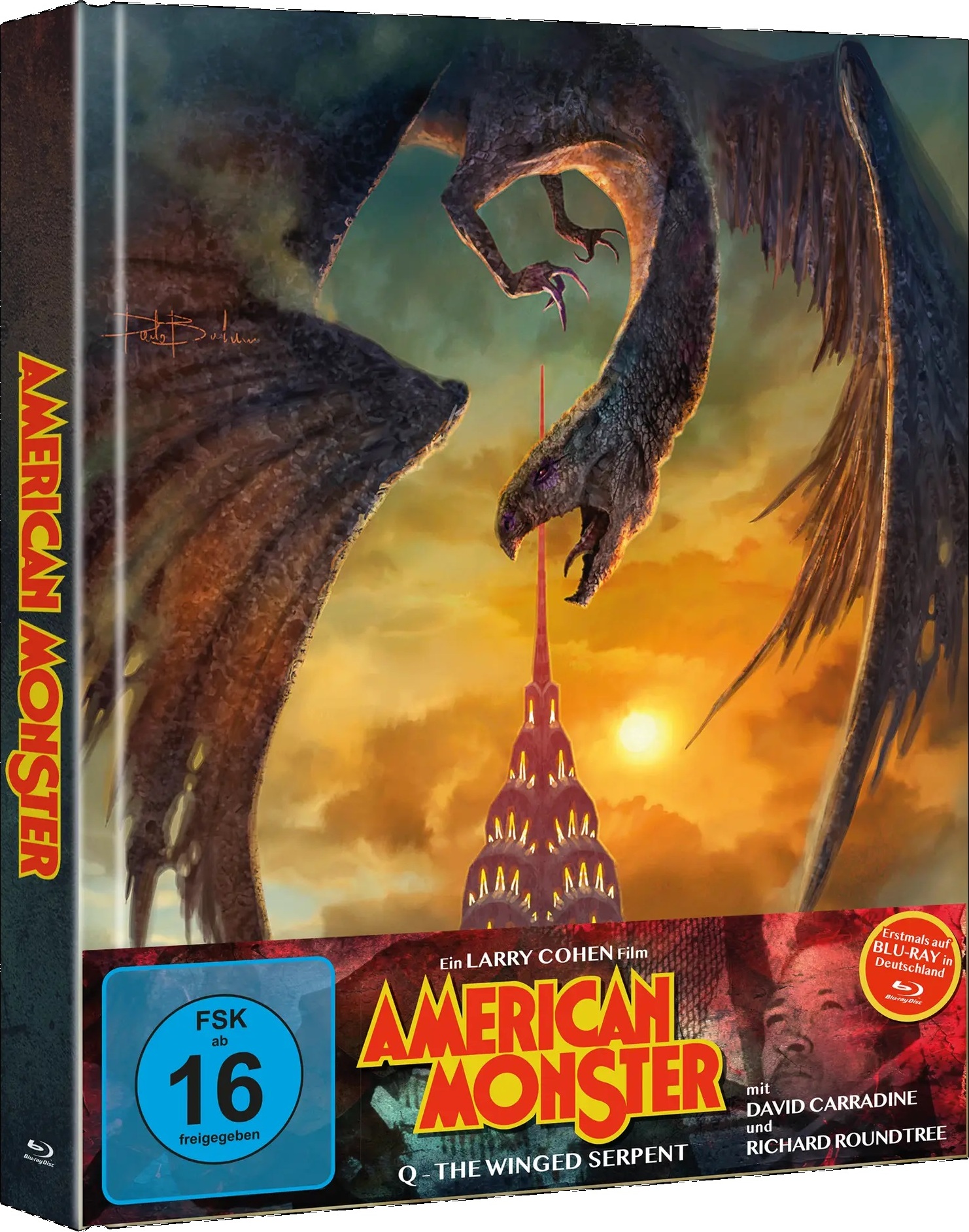 Q: The Winged Serpent Blu-ray (Plaion Exclusive Mediabook) (Germany)
