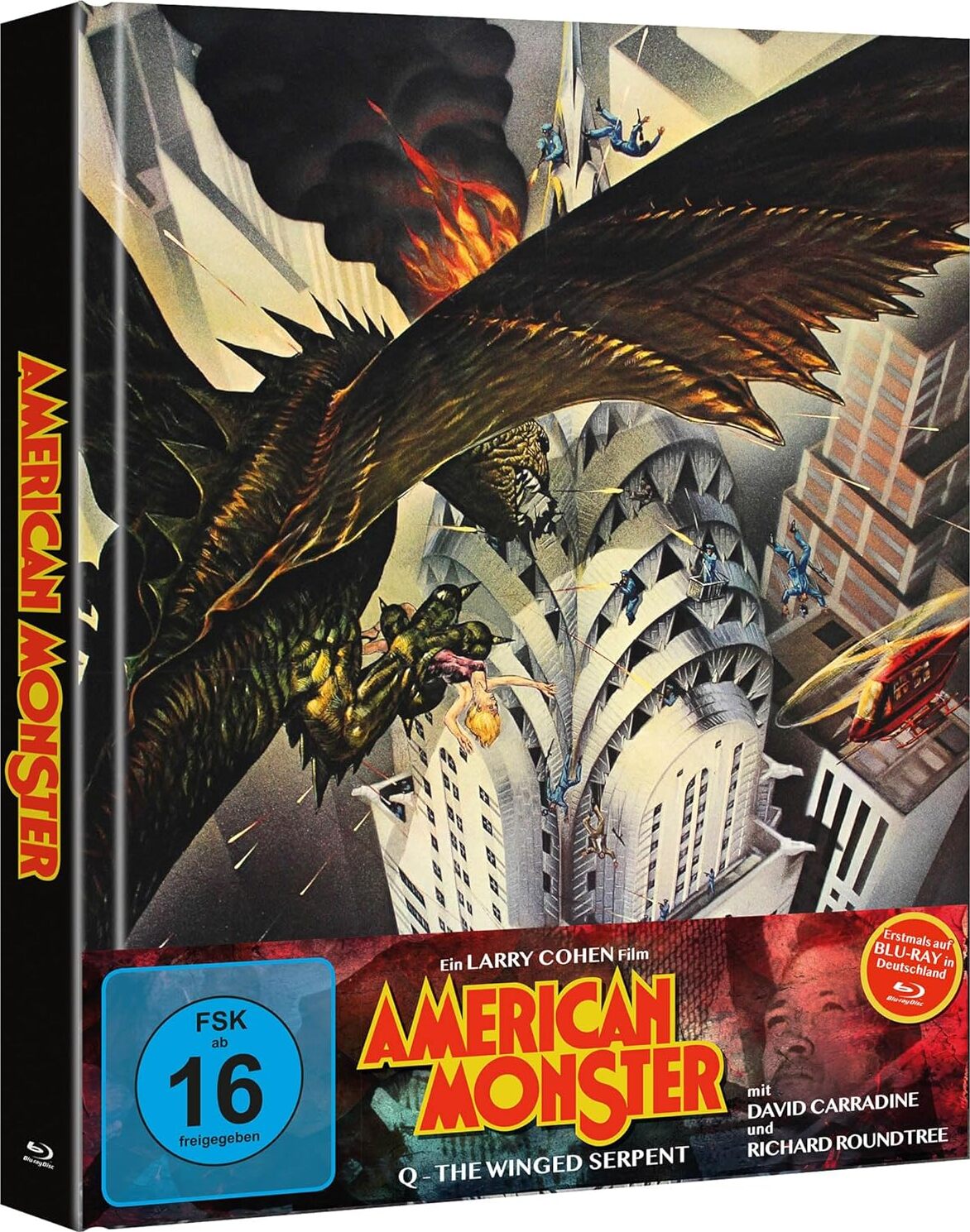 Q: The Winged Serpent Blu-ray (Amazon Exclusive Mediabook) (Germany)