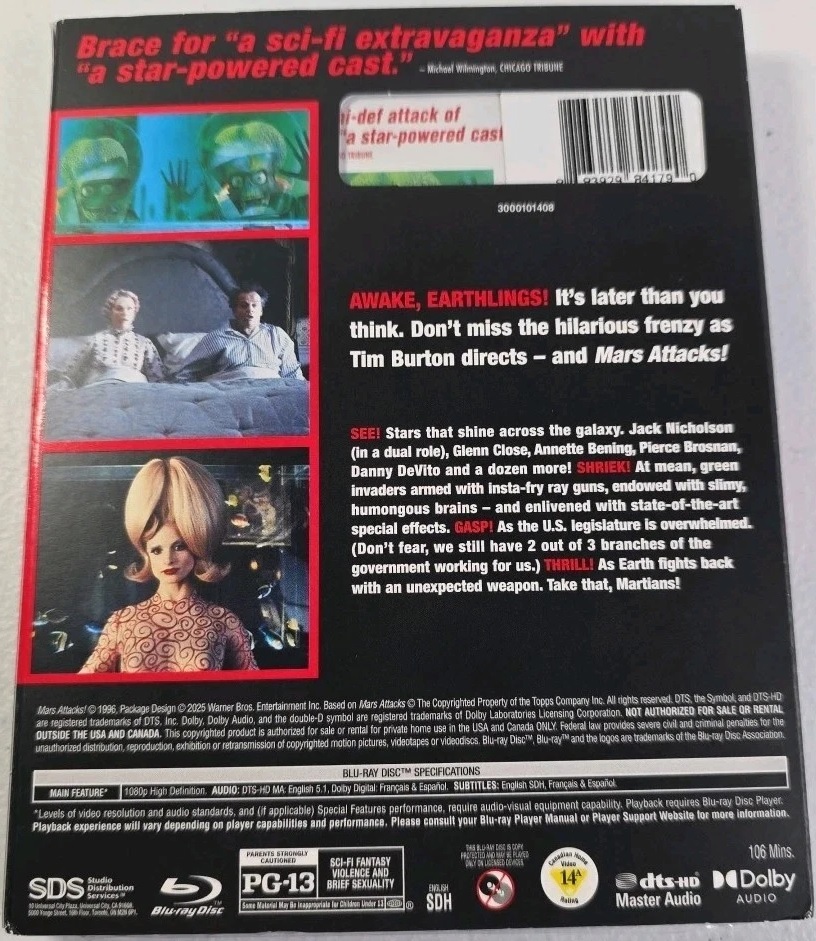 Mars Attacks! Blu-ray (Wal-Mart Exclusive)
