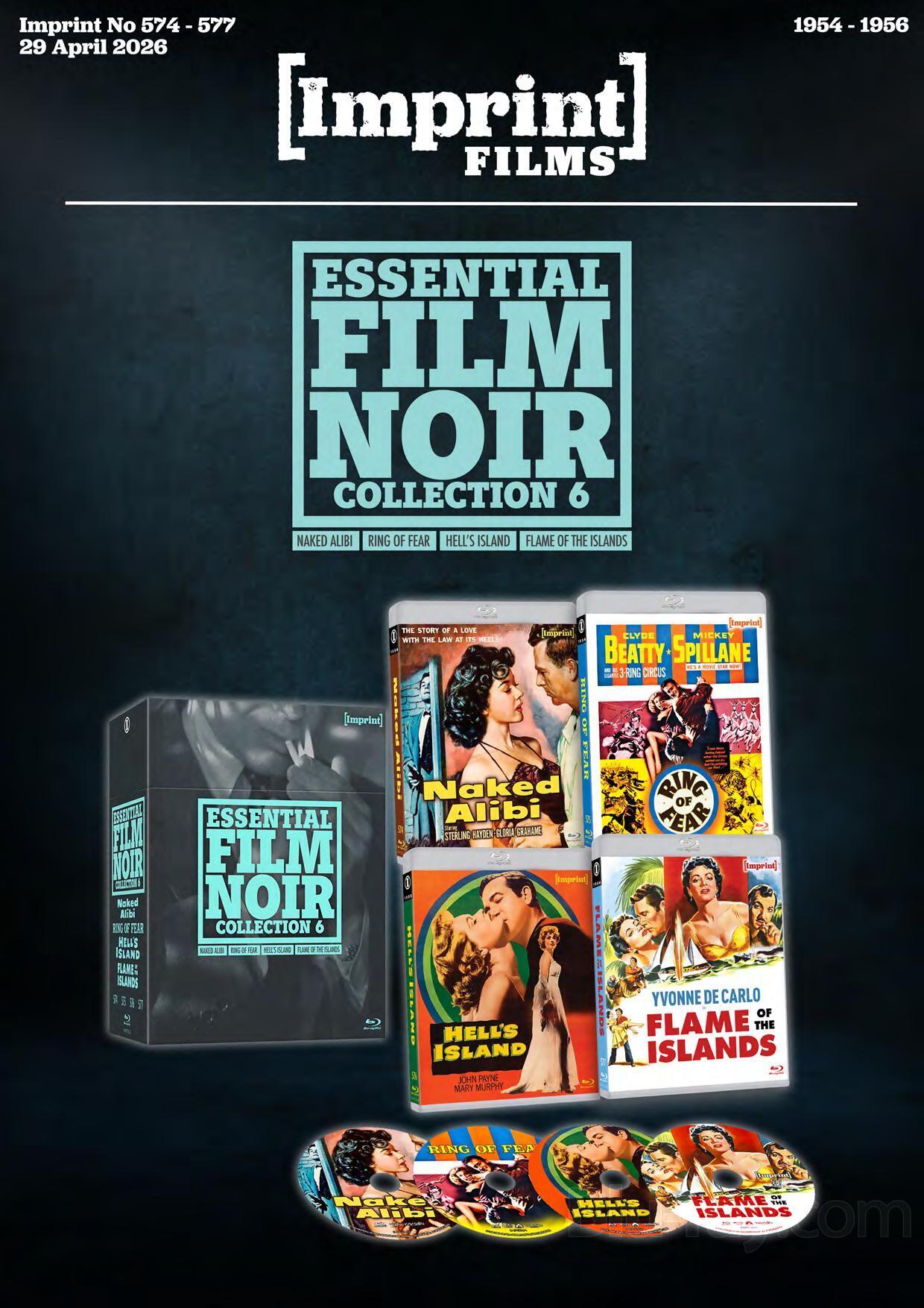 Essential Film Noir: Collection 6 Blu-ray (Imprint #574-577 