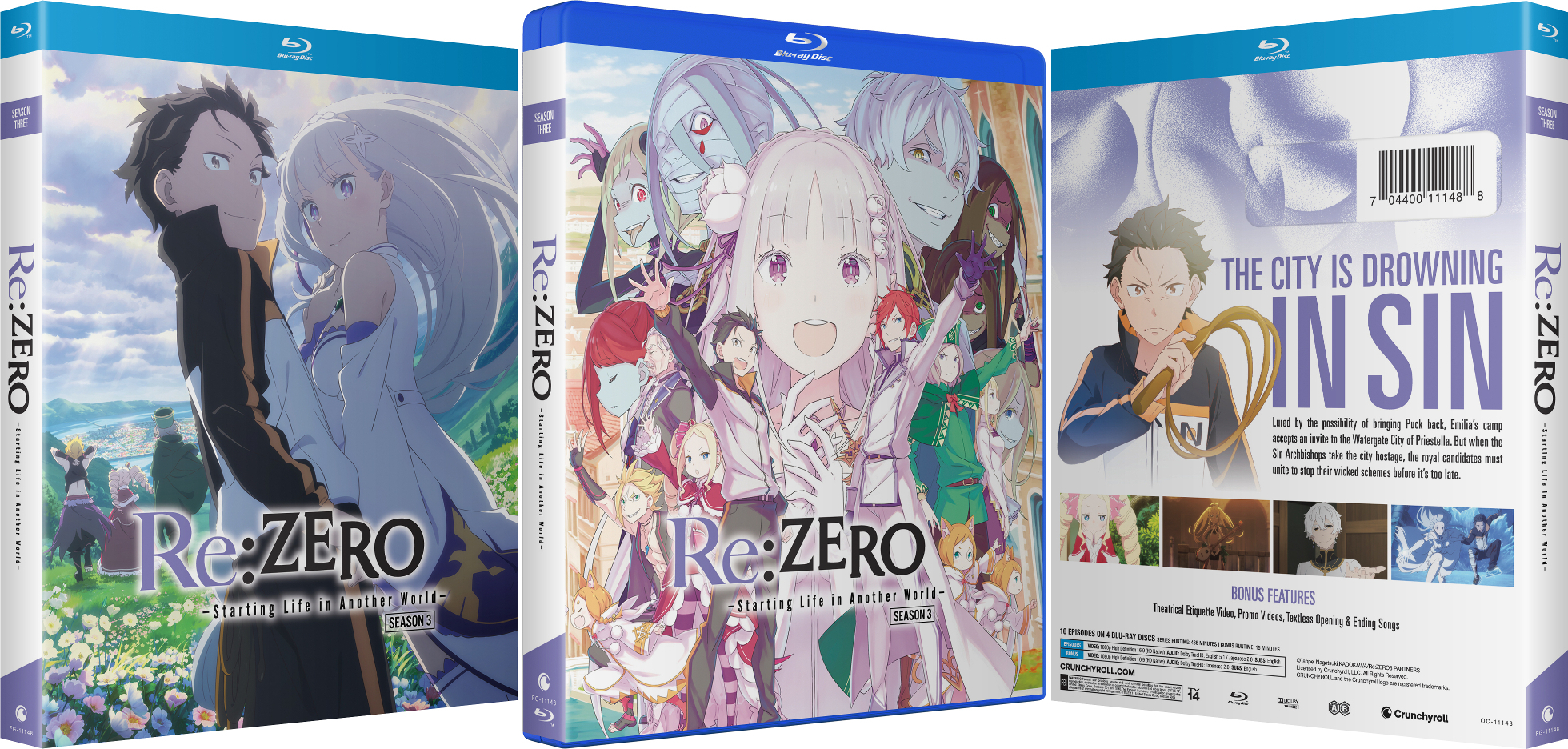 Re:Zero -Starting Life in Another World- Season 3 Blu-ray (Re:ゼロ