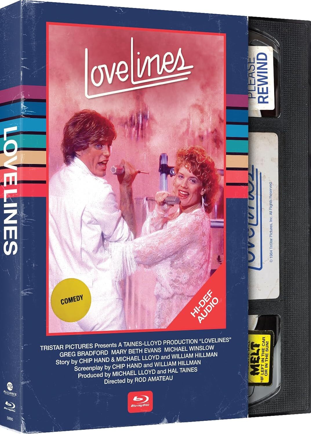 Lovelines Blu-ray (VHS retro packaging)
