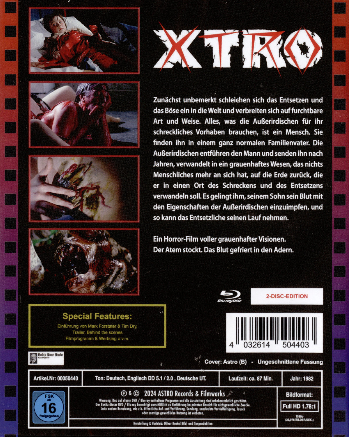 Xtro Blu-ray (2-Disc-Scanavo-Edition / Sheady Cover) (Germany)