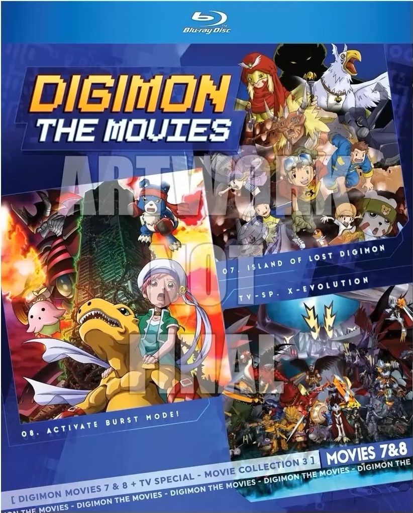 Digimon: Digital Monsters - The Movies 7 and 8 + TV Special Blu
