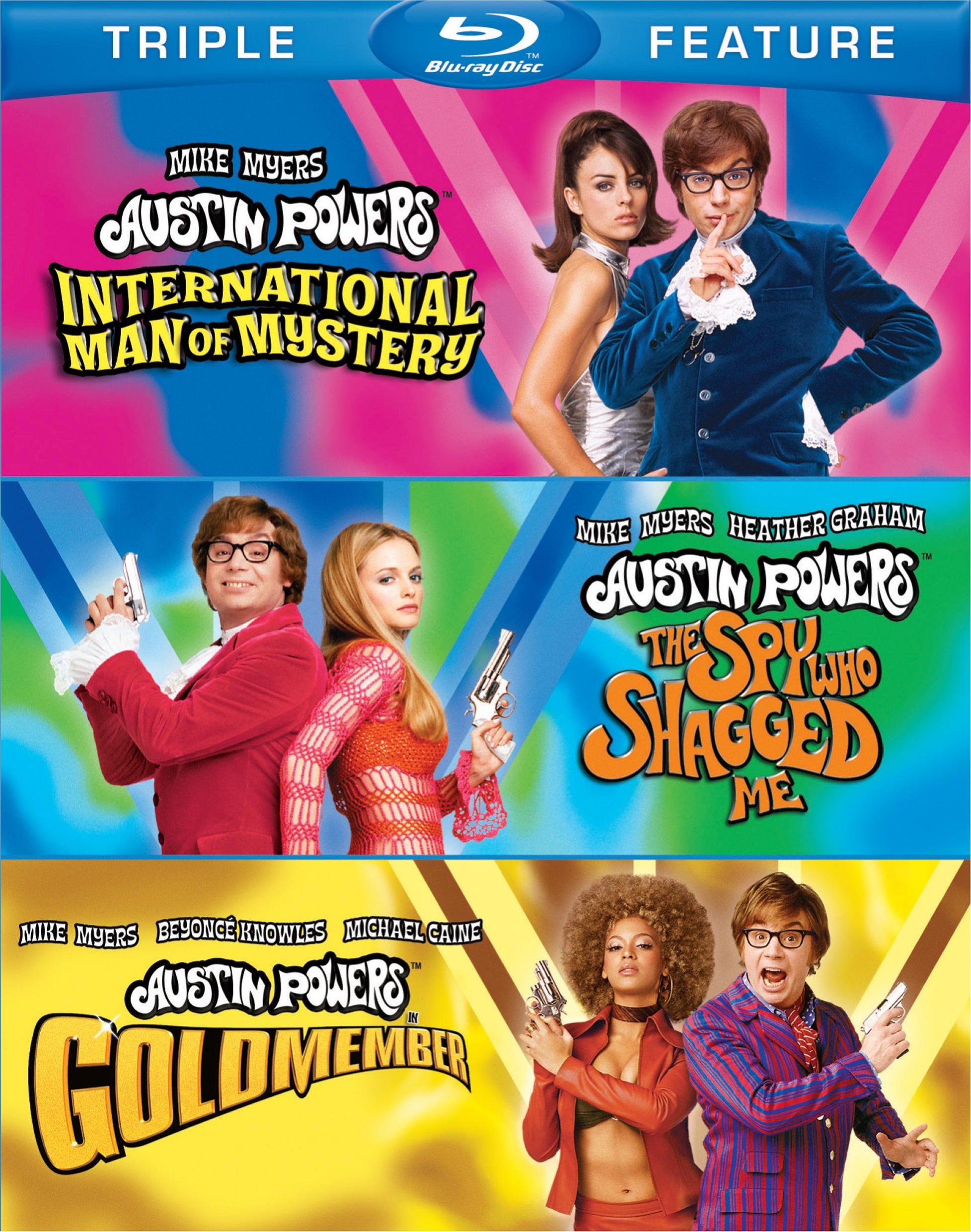 Austin Powers Triple Feature (1997-2002) Trilogía Austin Powers (1997-2002) [1080p Blu-ray HEVC 10bit] [AC3 2.0 + SUP] [Blu Ray]  51235_front