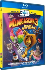 Madagascar 3: Europe's Most Wanted 3D (Blu-ray Movie)