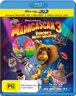 Madagascar 3: Europe's Most Wanted 3D (Blu-ray Movie)