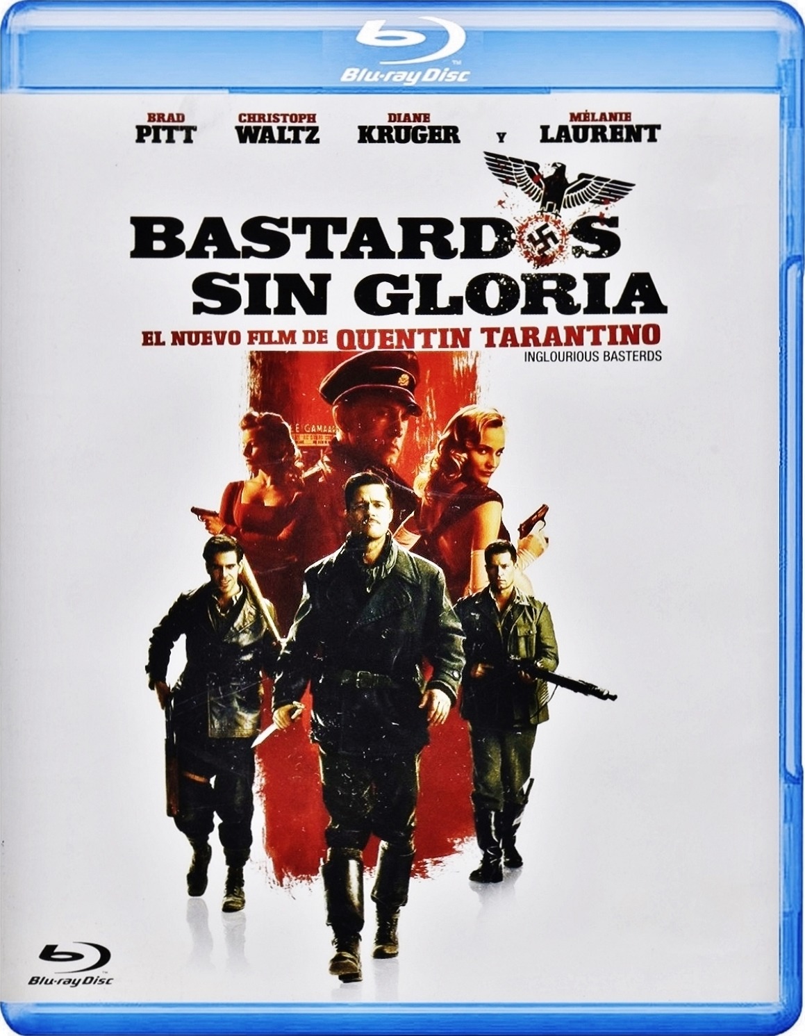 Inglourious Basterds (2009) Bastardos Sin Gloria (2009) [1080p Blu-ray HEVC 10bit] + [DTS 5.1+ SUP Blu Ray] 62773_front