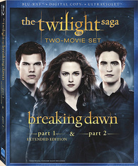 The Twilight Saga: Breaking Dawn Part 1 Extended + Part 2 Blu-ray ...