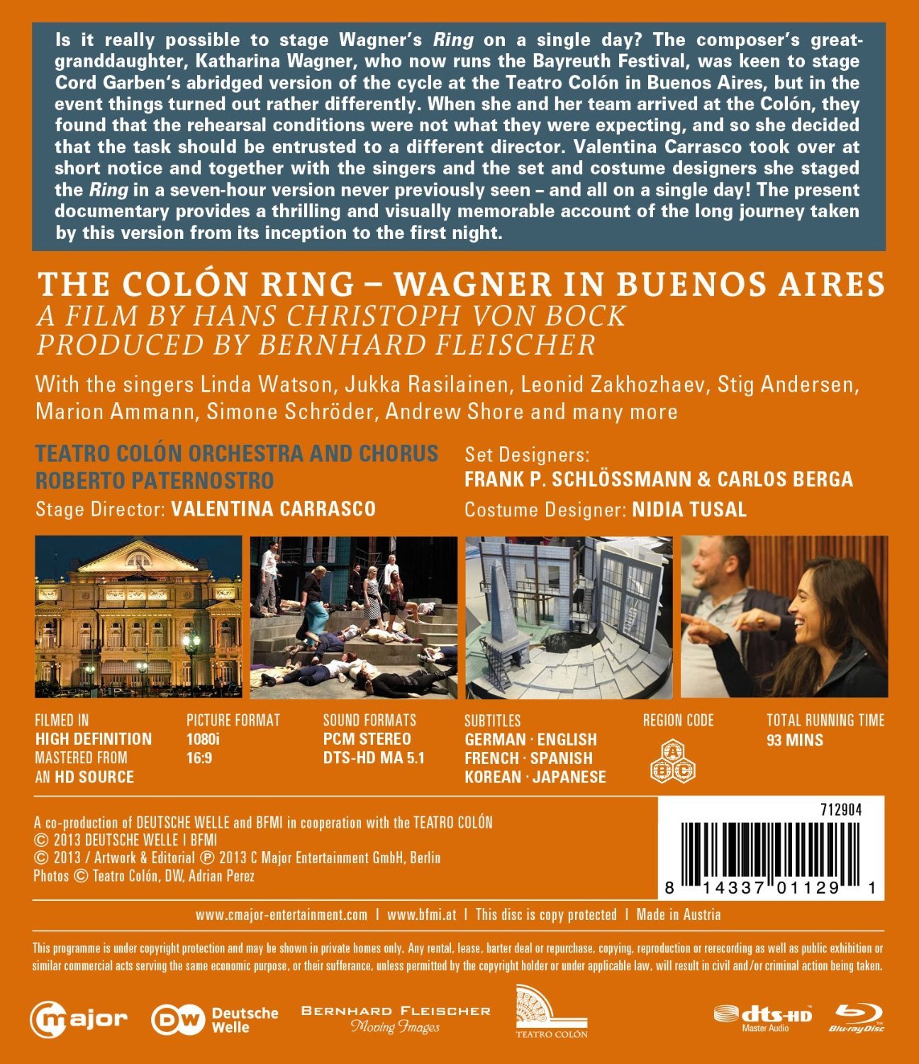その他 Colon Ring: Wagner in Buenos Aires [Blu-ray] [Import] The Colón Ring: Wagner in Buenos Aires Blu-ray (Wagner: Der