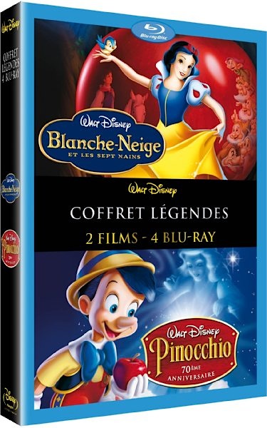 Snow White and the Seven Dwarfs / Pinocchio Blu-ray (Blanche Neige