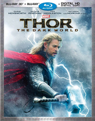 Thor : The Dark World 3D Blu Ray w/ Rare Loki Slipcover! (see pics for  condition