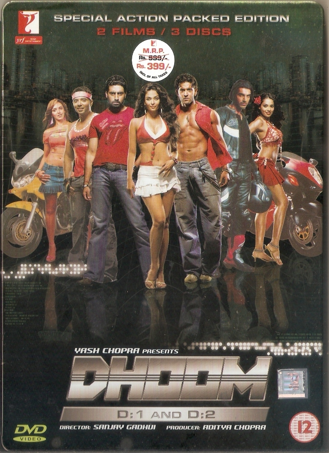 Dhoom and Dhoom 2 DVD SteelBook India