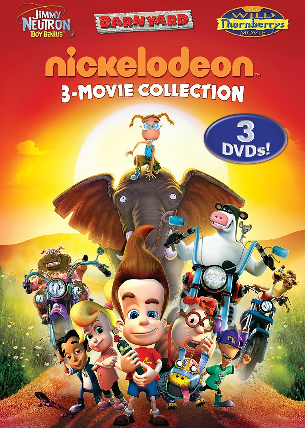 Nickelodeon Three Movie Collection DVD Jimmy Neutron Boy Genius