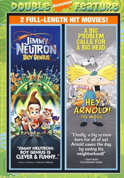 Jimmy Neutron Boy Genius and Hey Arnold The Movie DVD