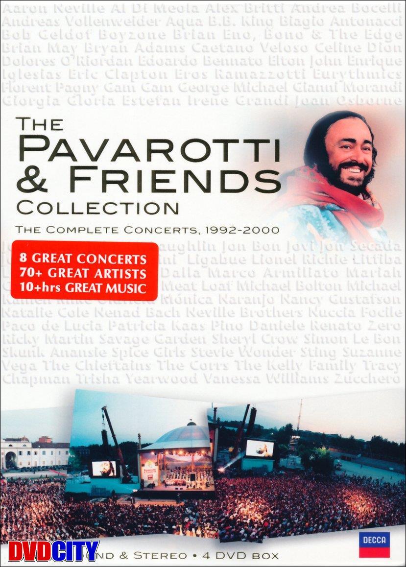 THE PAVAROTTI & FRIENDS COLLECTION 4DVD Pavarotti: The Pavarotti