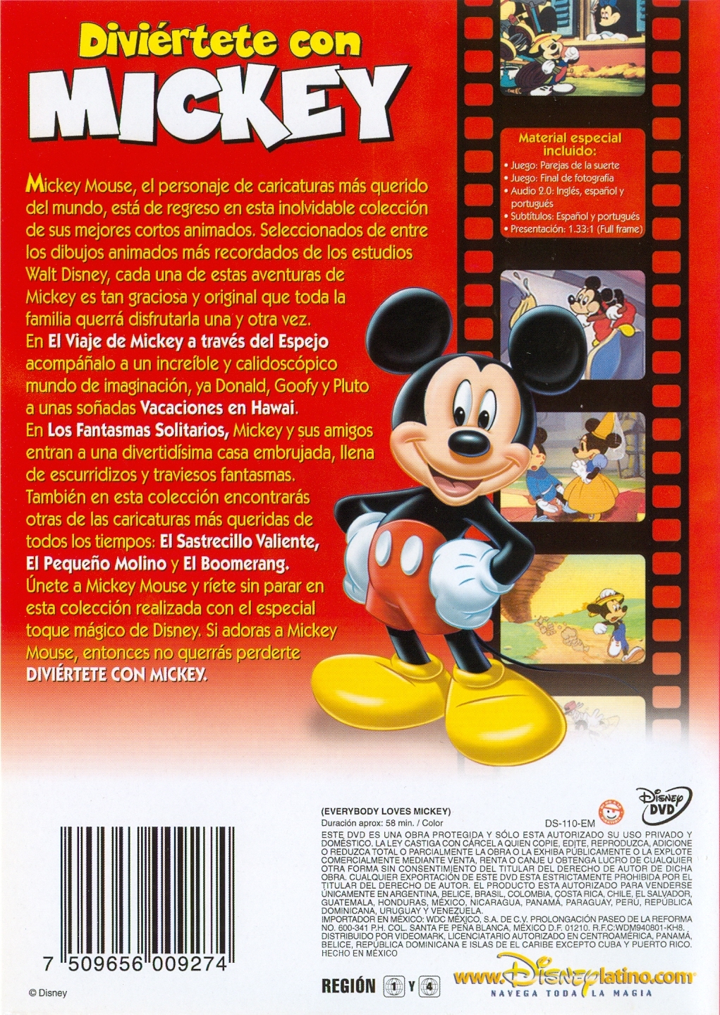 Everybody Loves Mickey DVD (Diviértete con Mickey) (Mexico)