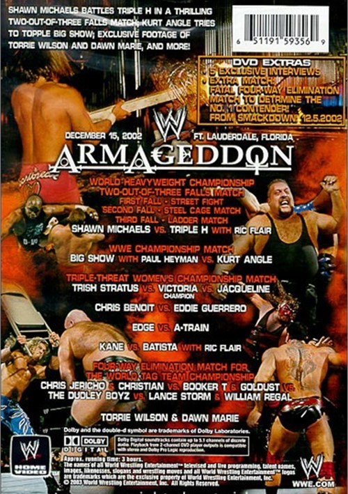 WWE Armageddon 2002 DVD