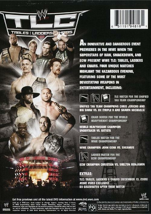 WWE TLC - Tables, Ladders and Chairs 2009 DVD