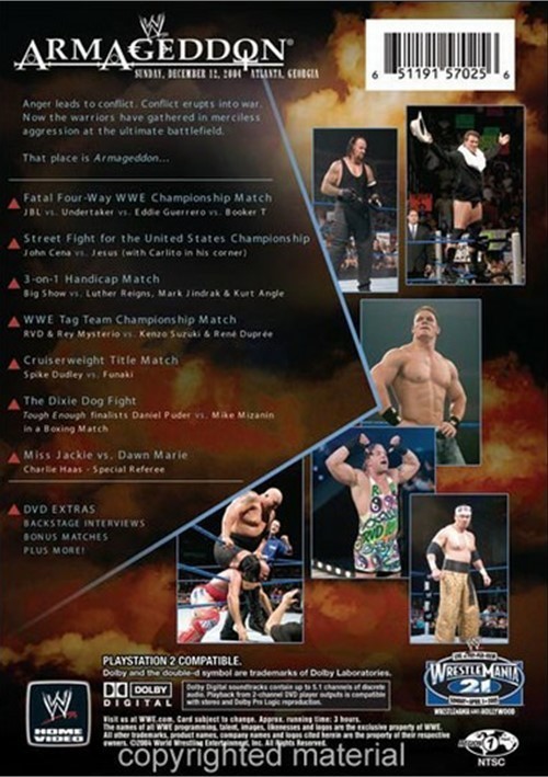 WWE Armageddon 2004 DVD