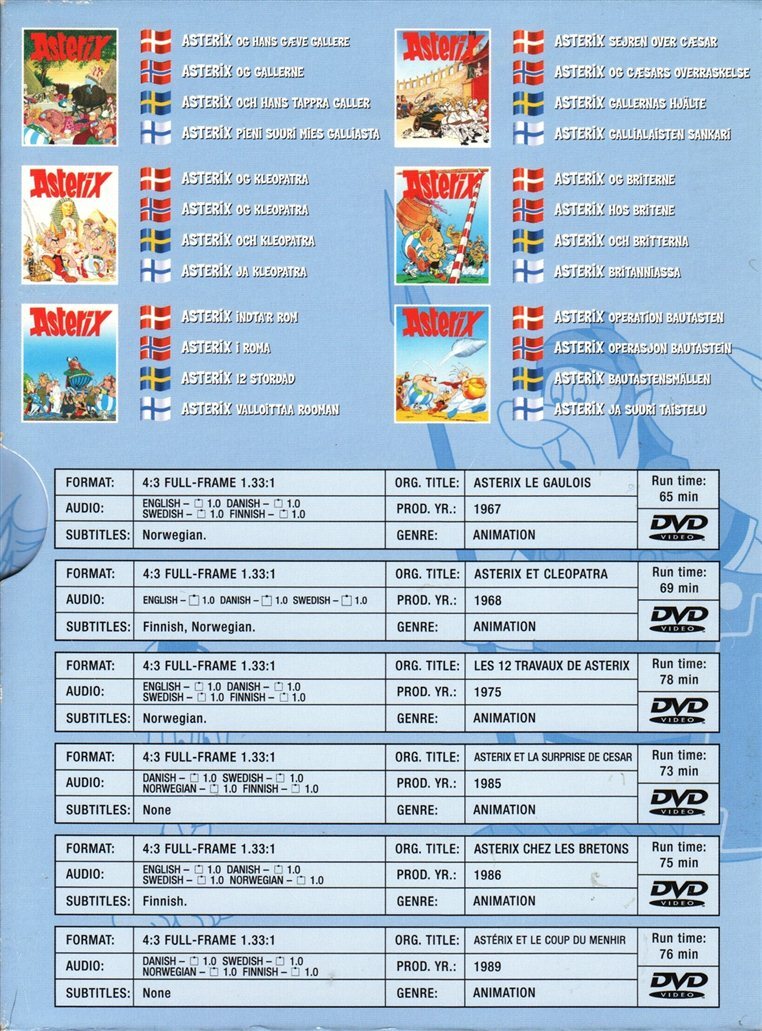 Asterix: DVD Collection DVD (Denmark) Asterix: DVD Collection DVD (Denmark)