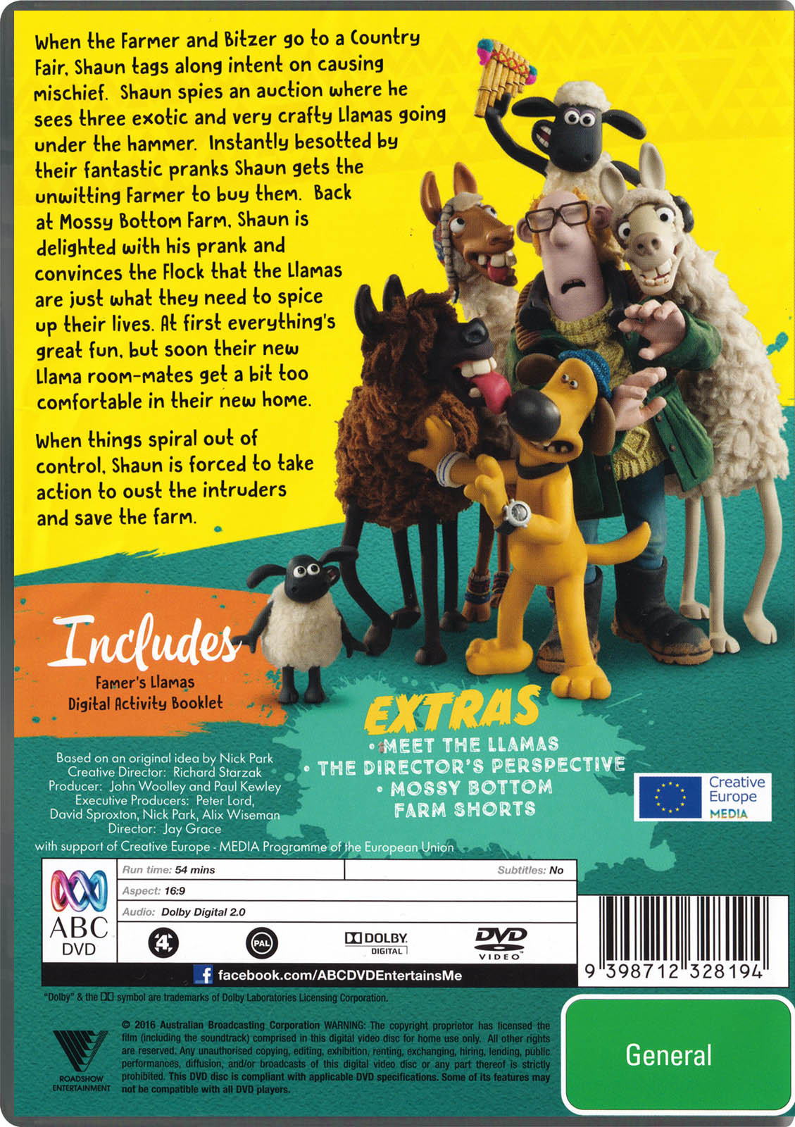 Shaun the Sheep The Farmer s Llamas DVD Australia