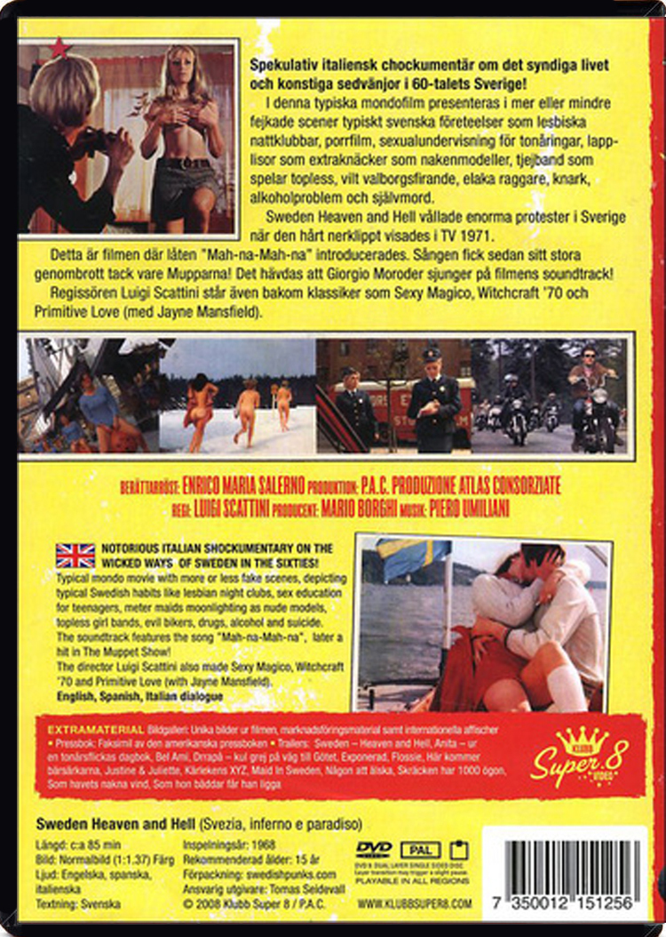 Sweden: Heaven and Hell DVD (Svezia inferno e paradiso) (Sweden)