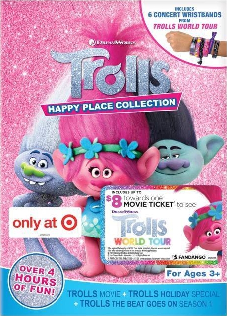 Trolls Happy Place Collection DVD (Target Exclusive)