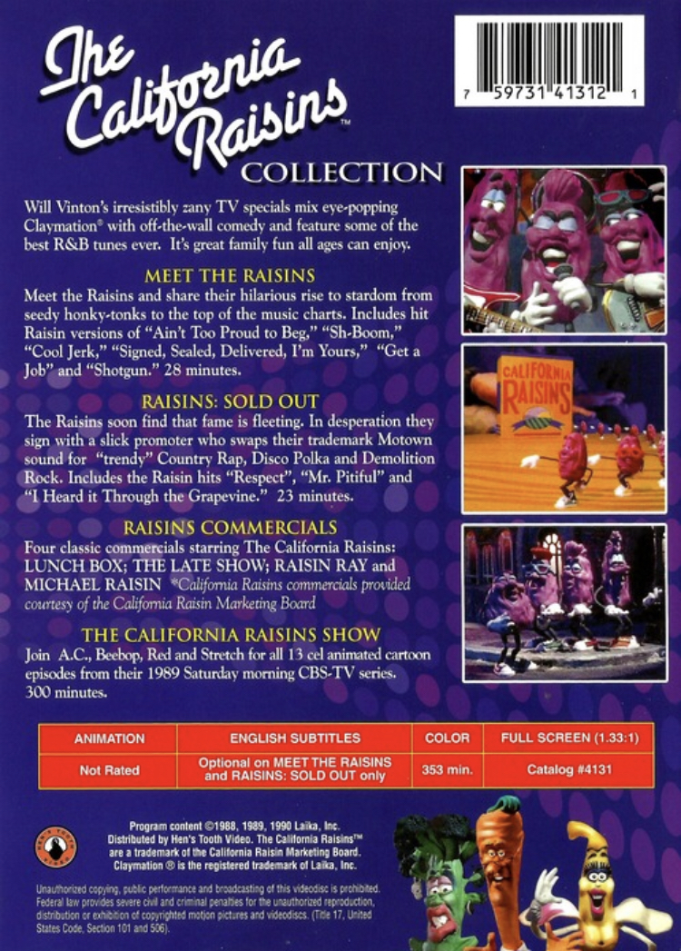 The California Raisins Collection DVD