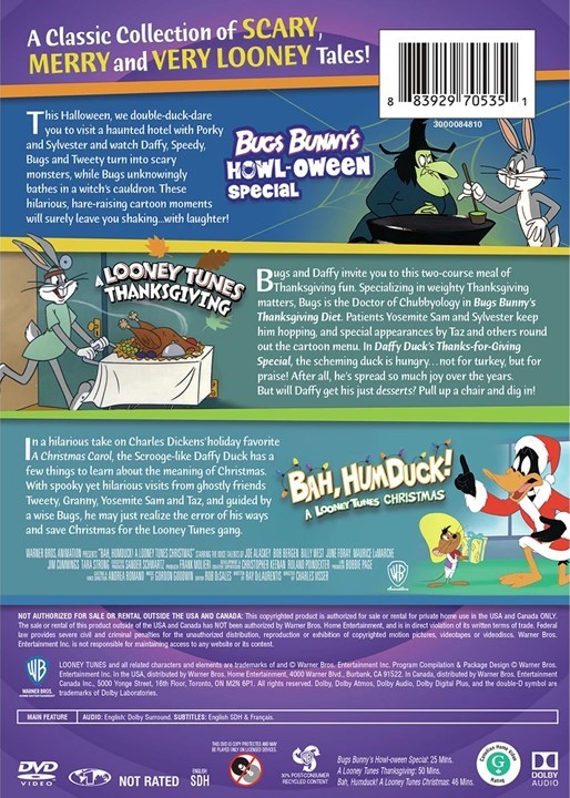 Looney Tunes: Holiday Triple Feature DVD (Bugs Bunny's Howl-oween