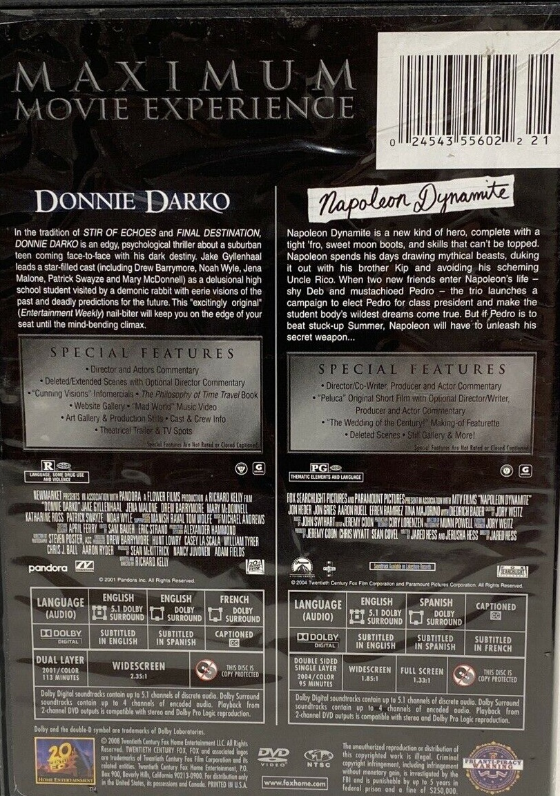 Donnie Darko / Napoleon Dynamite DVD (Double Feature)