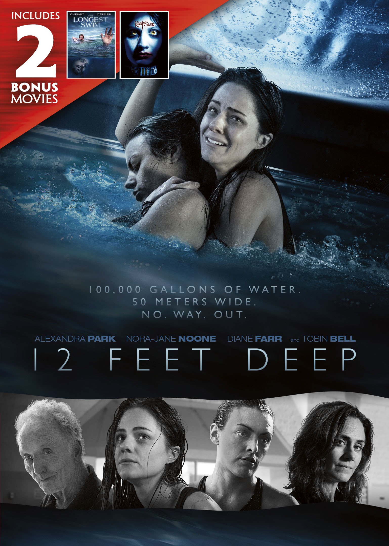 12 Feet Deep: Includes 2 Bonus Movies DVD (Keepsake - The Longest