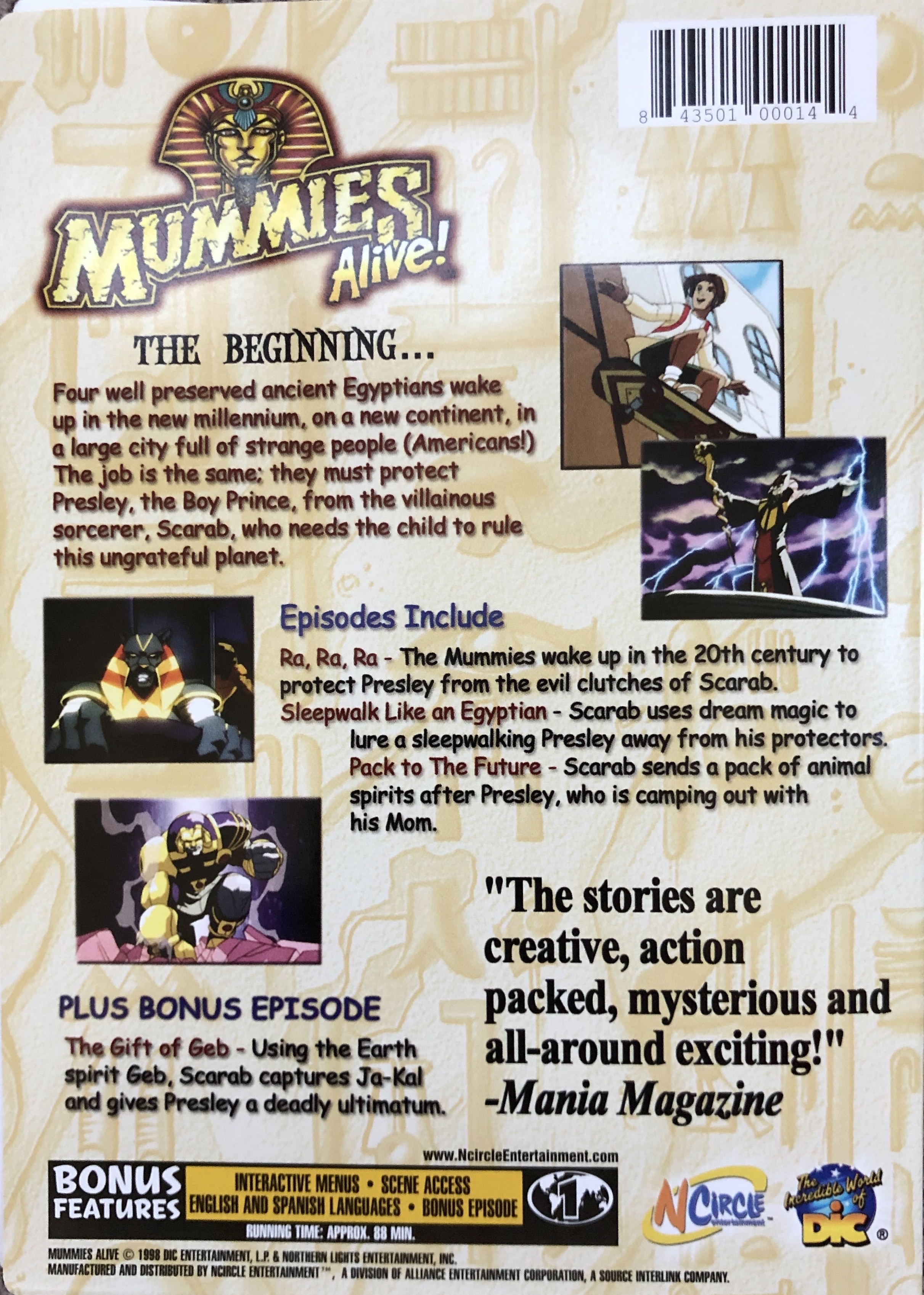 Mummies Alive! The Beginning DVD