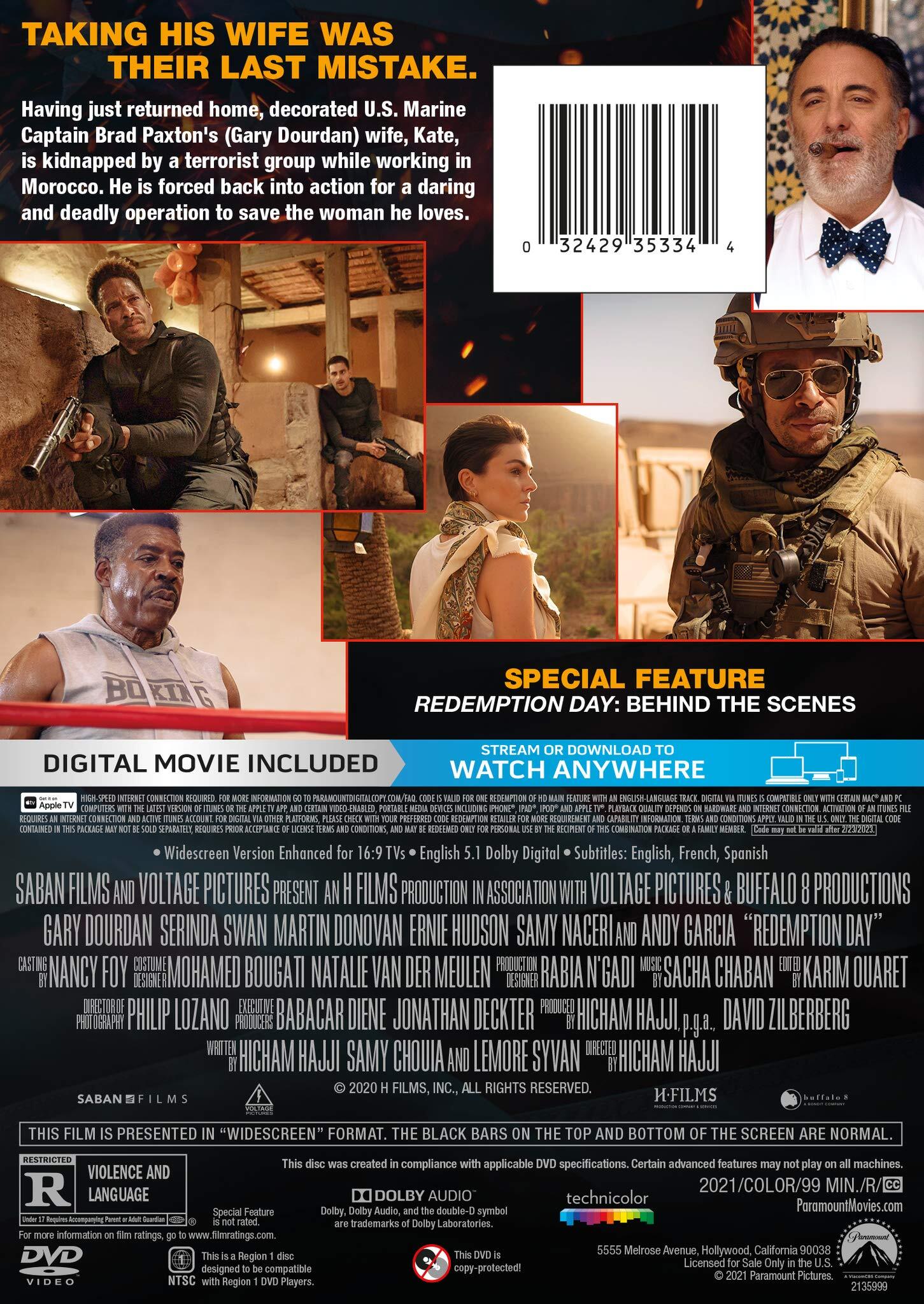 Redemption Day Dvd Dvd Digital Hd