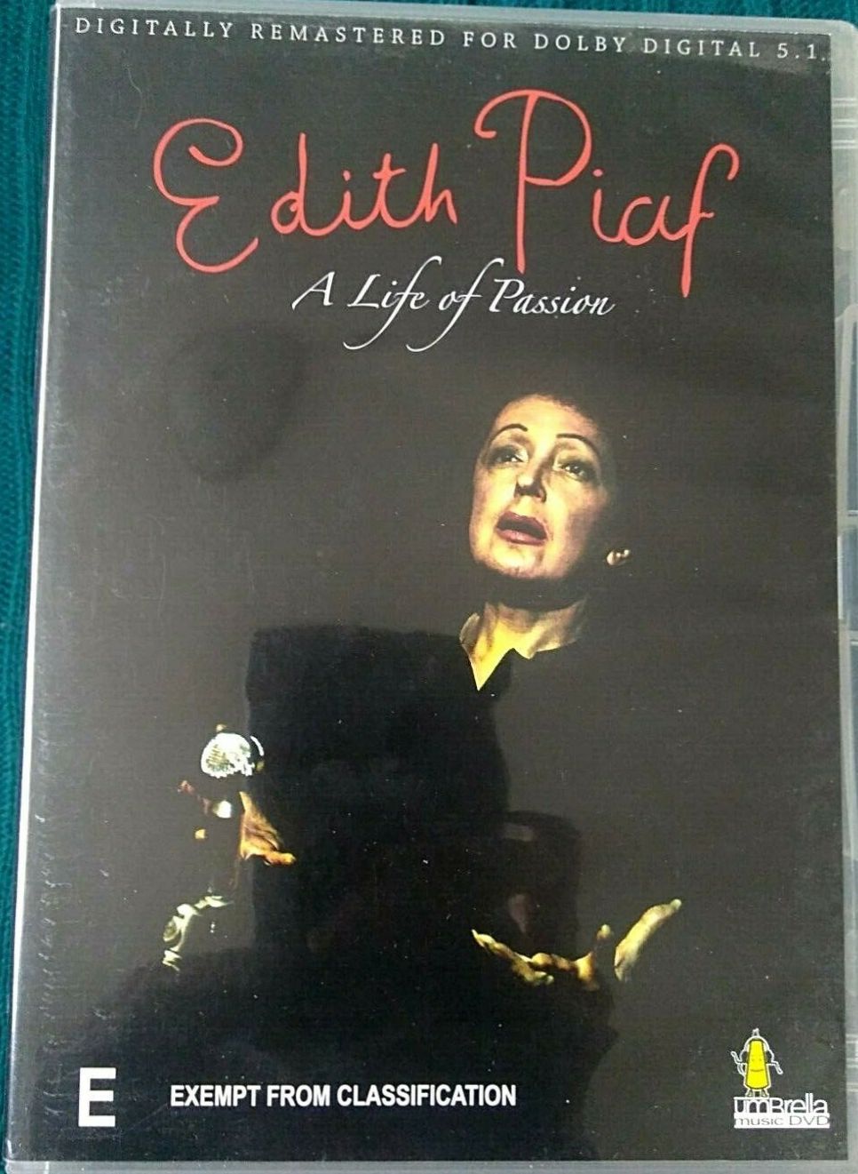 Edith Piaf: A Life of Passion DVD (Australia)