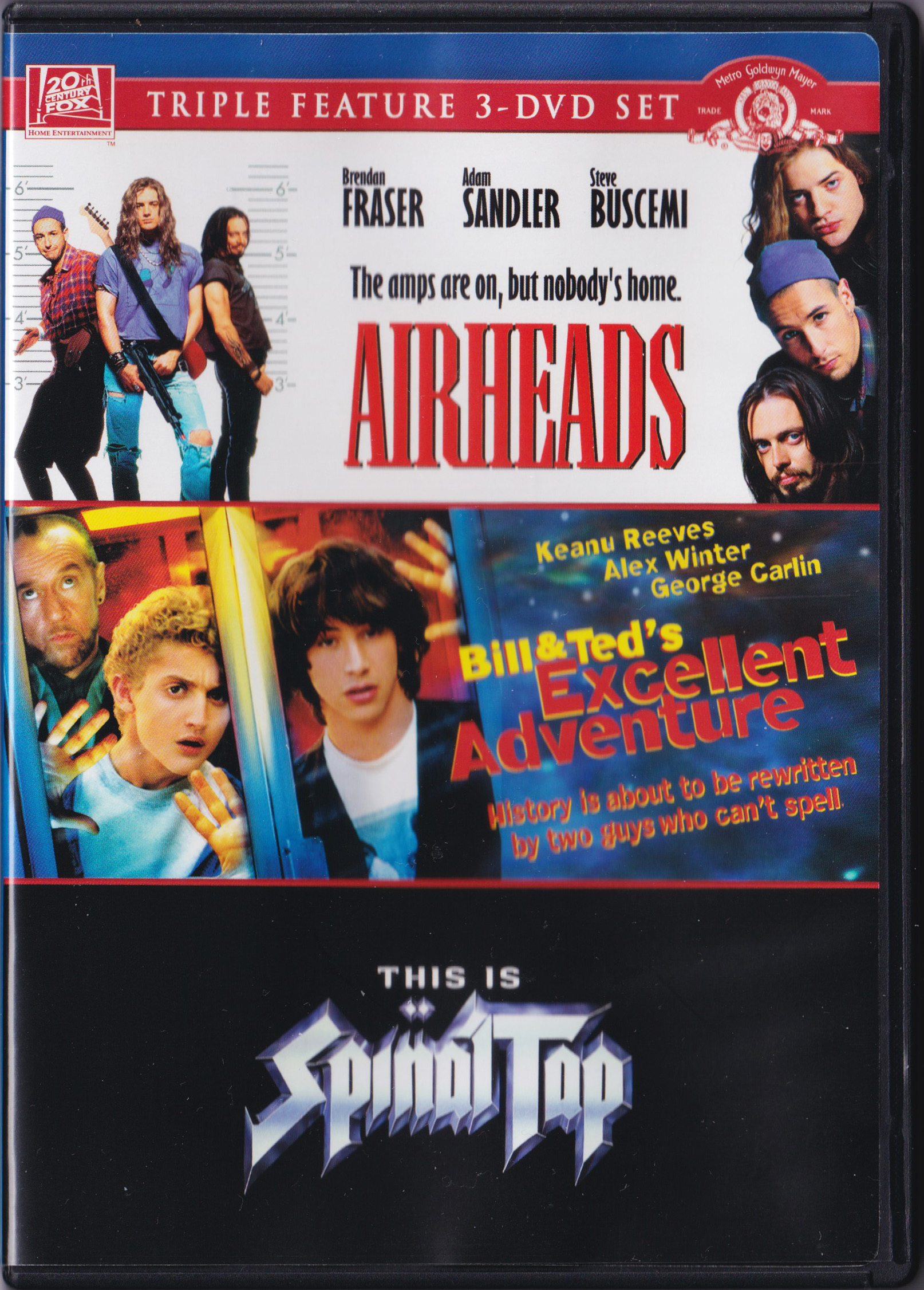 Triple Feature 3-DVD Set DVD (Airheads / Bill & Ted's Excellent
